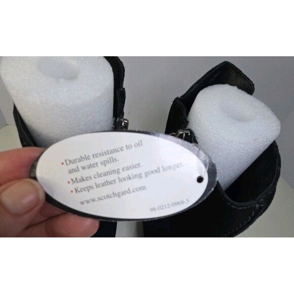 Naturalizer Ankle Boots Zip Up Sz 9.5 Black Suede Scotchguard Waterproof NWT - Picture 7 of 10